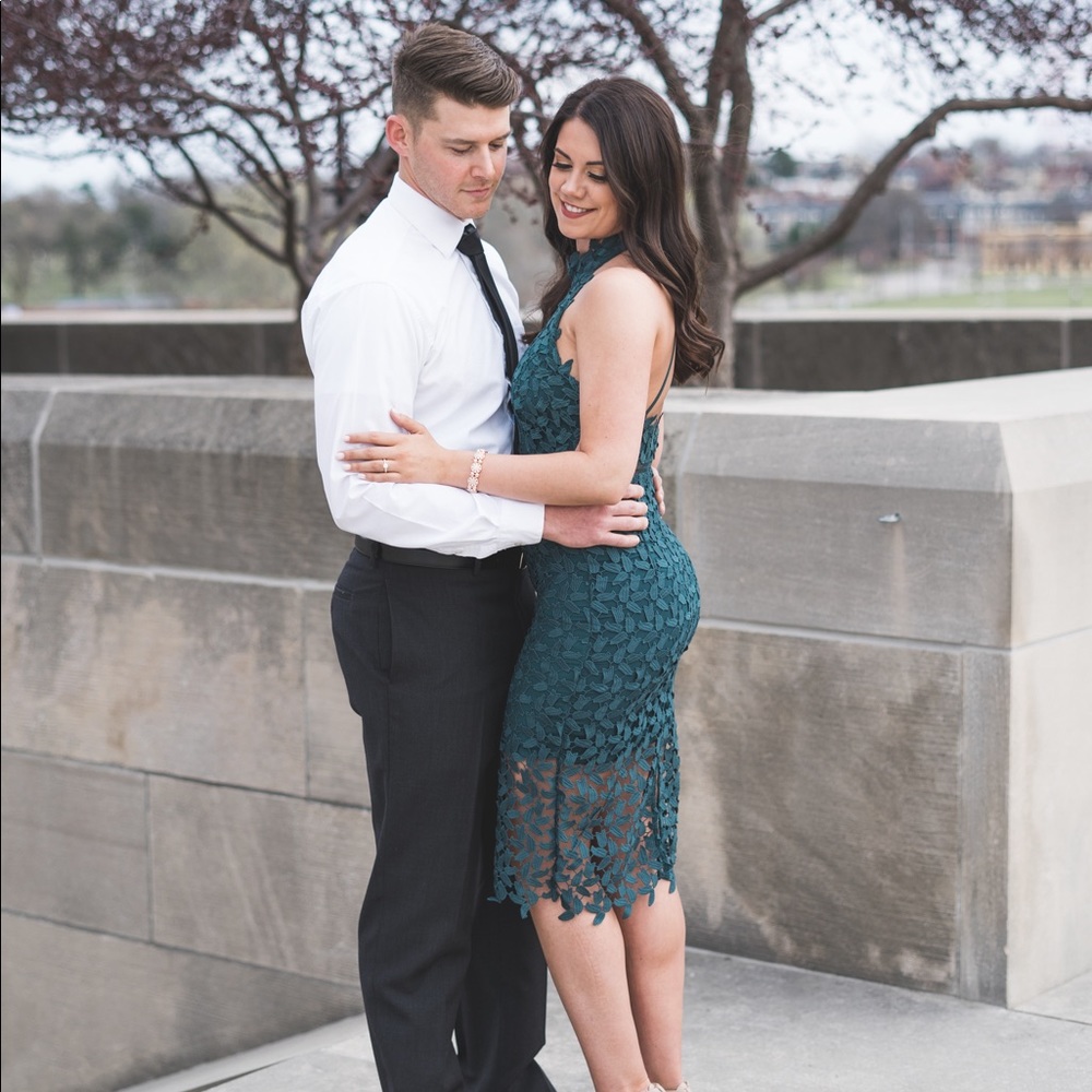 Nordstrom Bardot Lily Green Dress